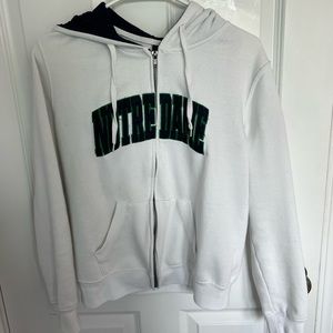 Notre Dame hooded zip up size medium